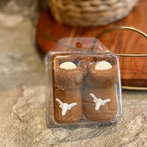 Texas Longhorn Baby Booties/Socks